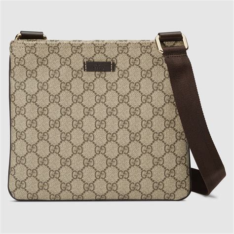 gucci gg supreme beige document bag|gucci supreme crossbody bag.